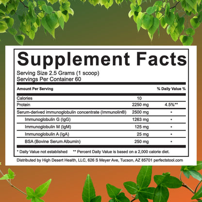 Serum Bovine Immunoglobulin (SBI) Powder